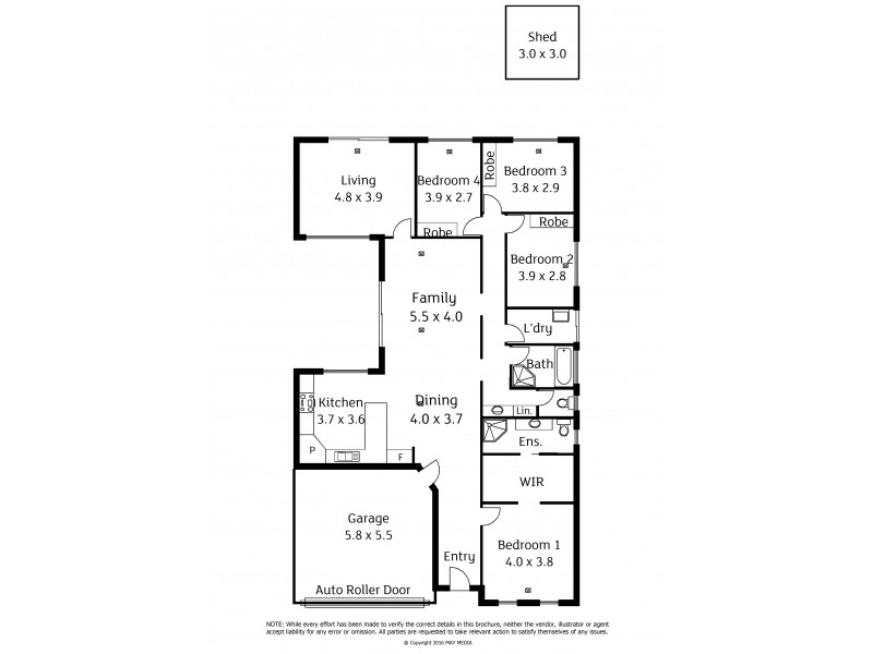 3 Hampshire Street, Mansfield Park SA 5012 Floorplan