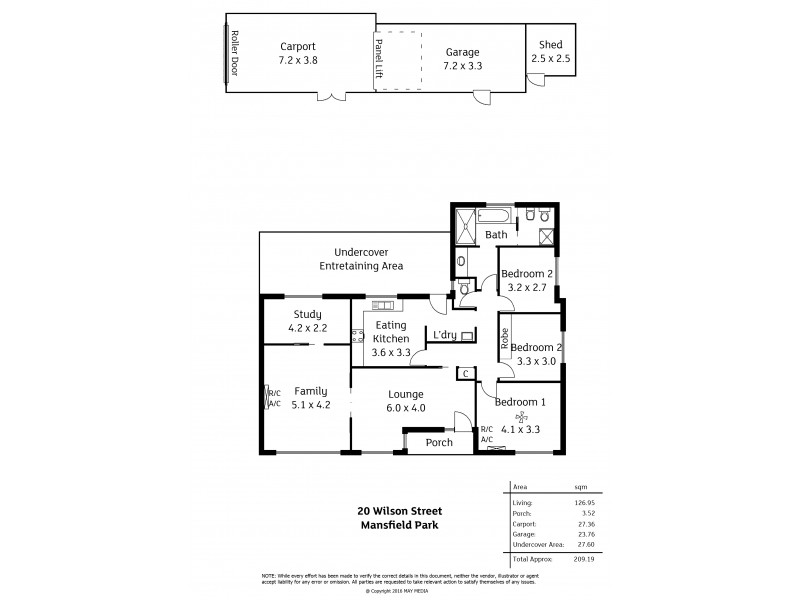 20 Wilson Street, Mansfield Park SA 5012 Floorplan