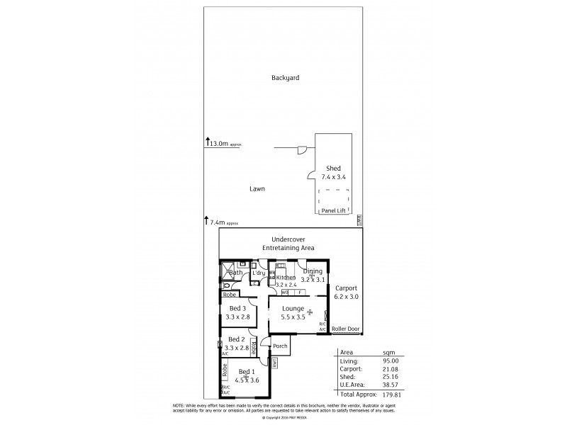 23 Essex Street, Woodville Gardens SA 5012 Floorplan
