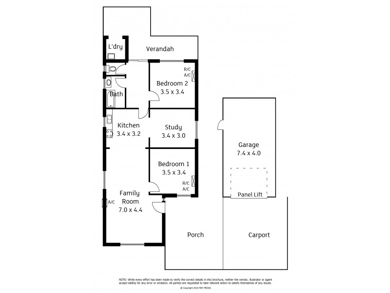 25 Ford Street, Ottoway SA 5013 Floorplan
