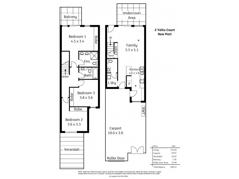2 Yeltu Court, New Port SA 5015 Floorplan