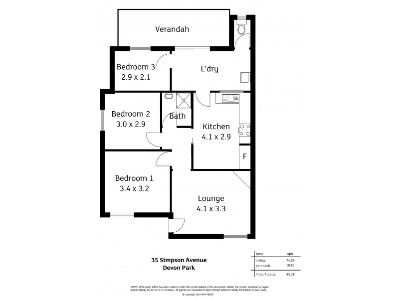 35 Simpson Avenue, Devon Park SA 5008 Floorplan