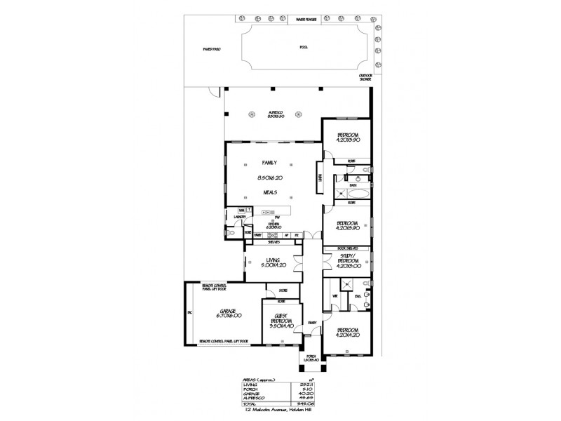 12 Malcolm Avenue, Holden Hill SA 5088 Floorplan