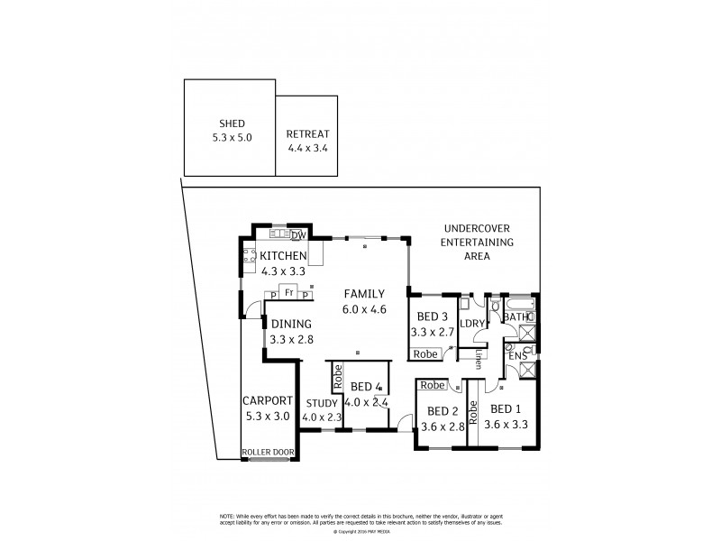 4 Camelia Drive, Parafield Gardens SA 5107 Floorplan