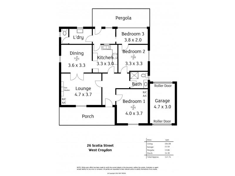 26 Scotia Street, West Croydon SA 5008 Floorplan