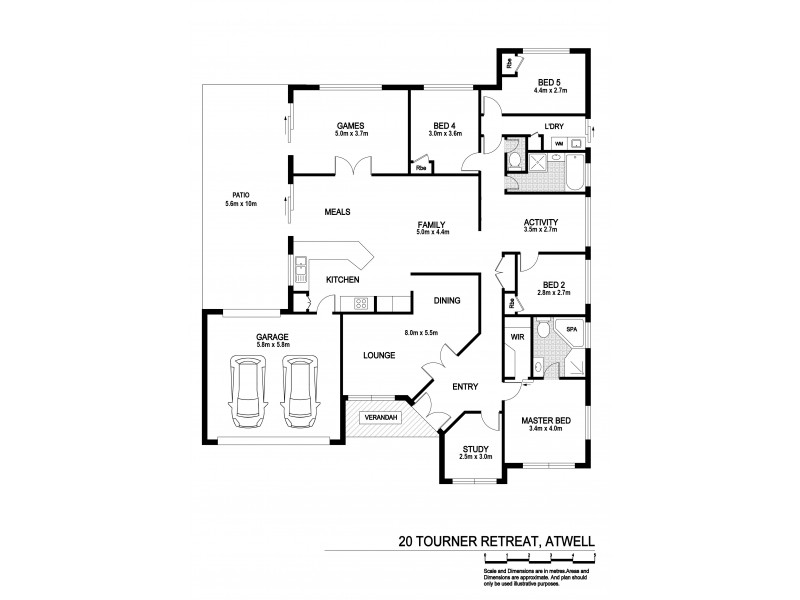 20 Tourner Retreat, Atwell WA 6164 Floorplan