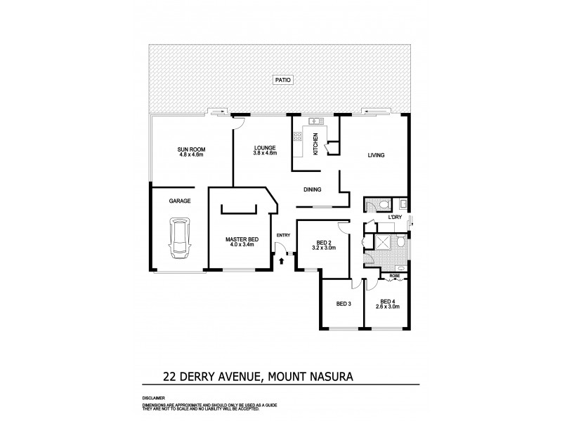22 Derry Avenue, Mount Nasura WA 6112 Floorplan