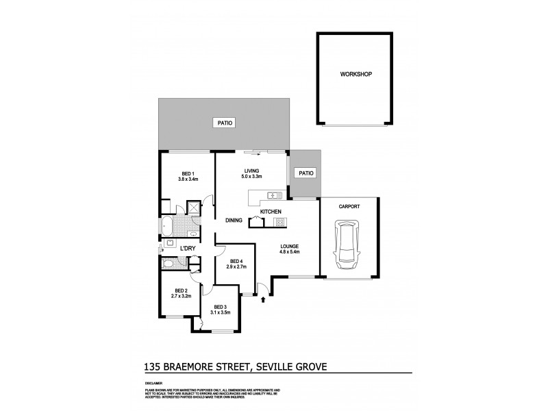135 Braemore Street, Seville Grove WA 6112 Floorplan