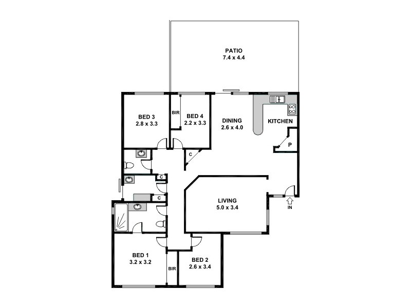 4 Urquhart Place, Kewdale WA 6105 Floorplan