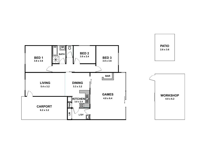 221A Daly Street, Belmont WA 6104 Floorplan