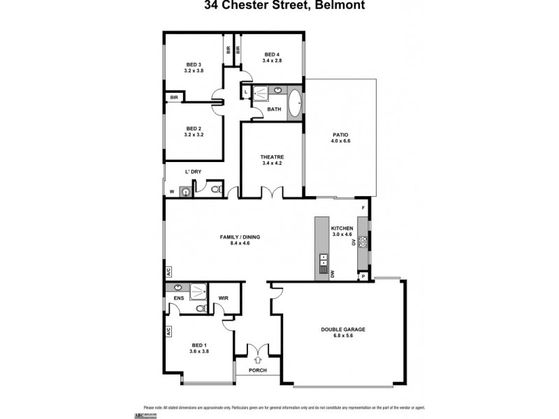 34 Chester Street, Belmont WA 6104 Floorplan