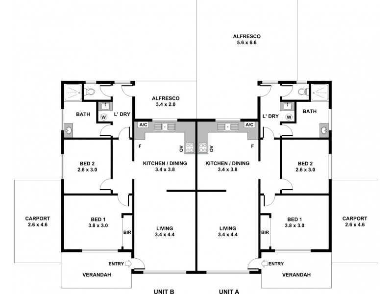 47 A & B Alderly Square, Wilson WA 6107 Floorplan