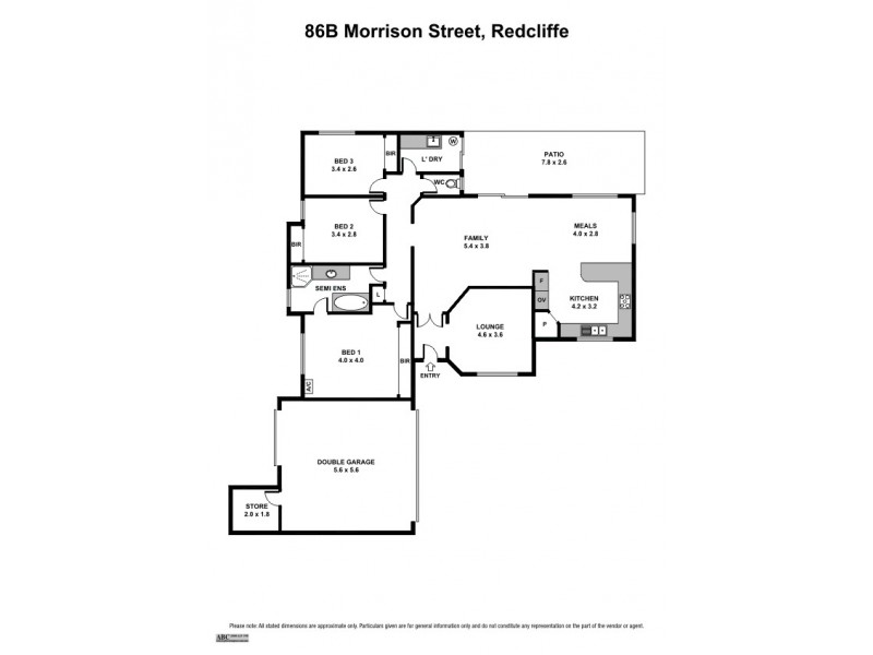86B Morrison Road, Redcliffe WA 6104 Floorplan