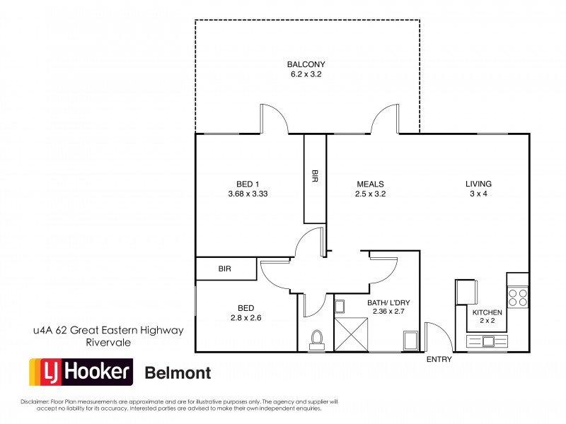 4A/62 Great Eastern Highway, Rivervale WA 6103 Floorplan