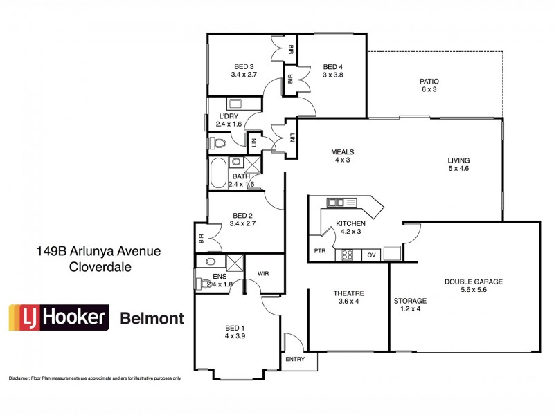 149B Arlunya Avenue, Cloverdale WA 6105 Floorplan