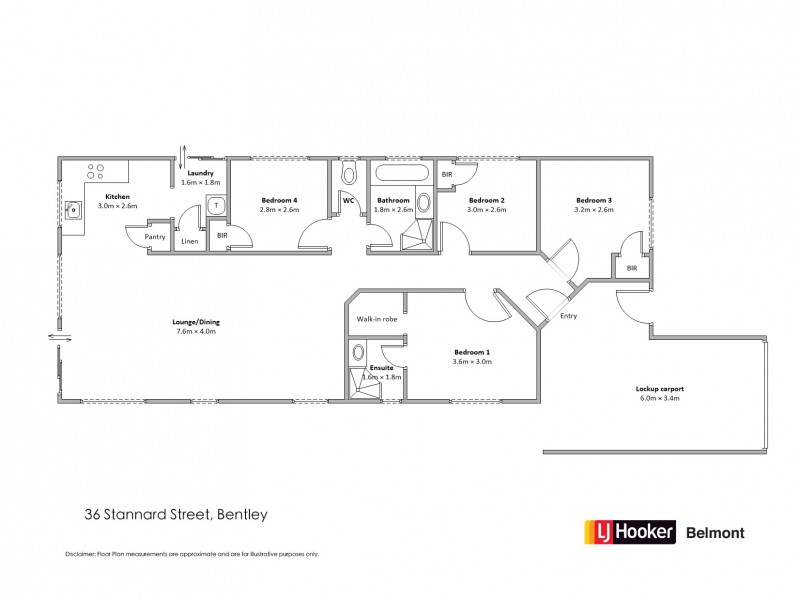 36 Stannard Street, Bentley WA 6102 Floorplan