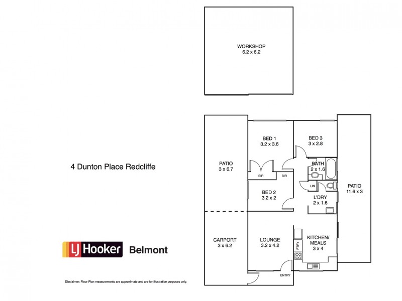 4 Dunton Place, Redcliffe WA 6104 Floorplan