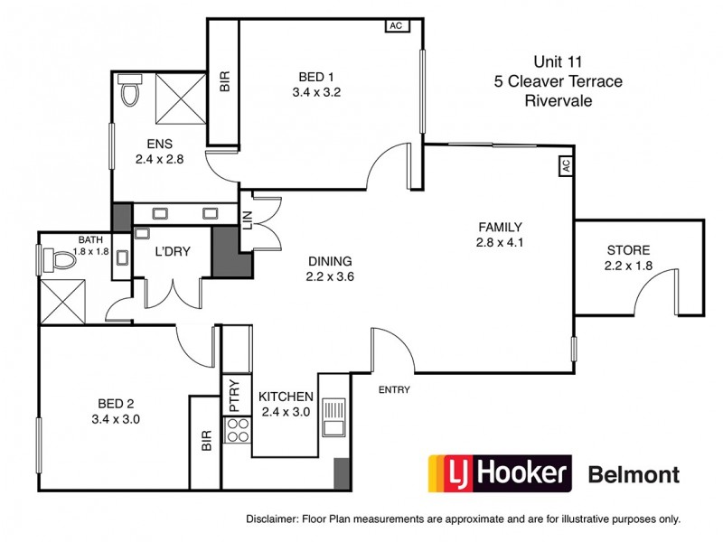 11/5 Cleaver Terrace, Rivervale WA 6103 Floorplan