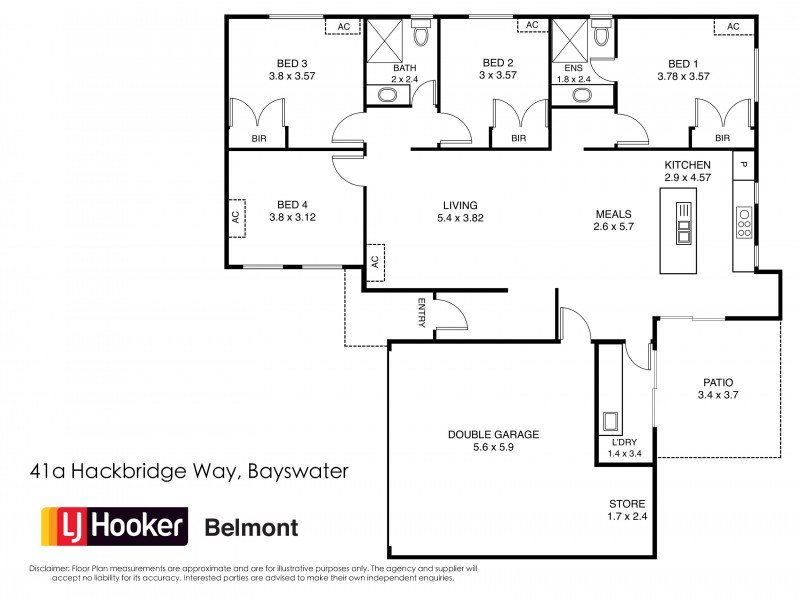 41A Hackbridge Way, Bayswater WA 6053 Floorplan