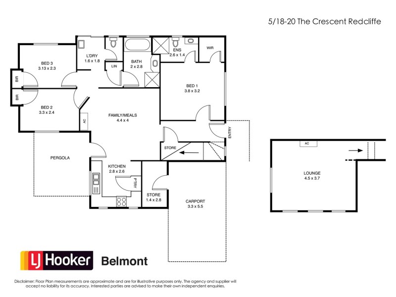 5/18-20 The Crescent, Redcliffe WA 6104 Floorplan