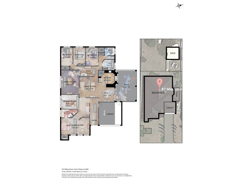 87 Midsummer Circle, Pinjarra WA 6208 Floorplan