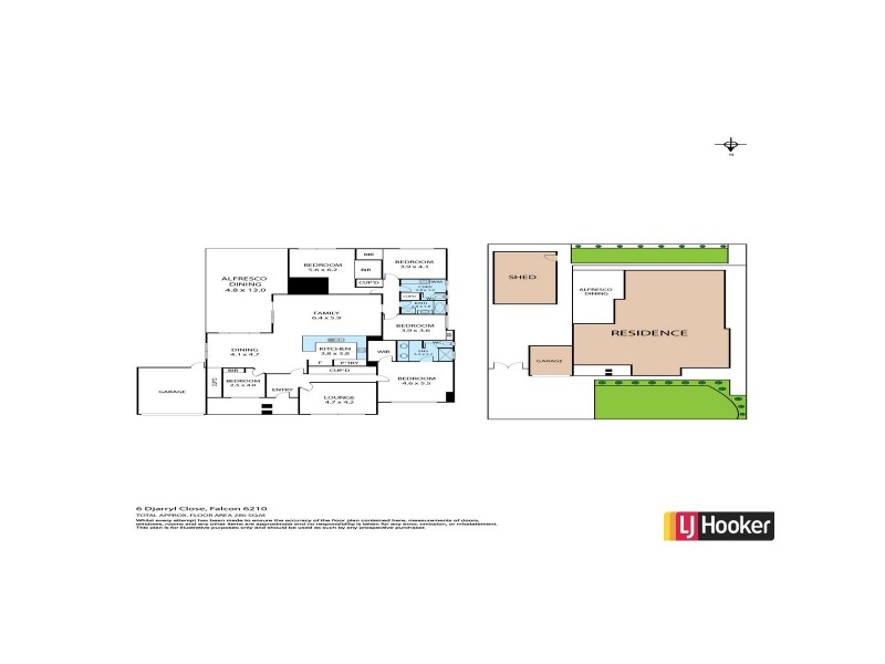6 Djarryl Close, Falcon WA 6210 Floorplan