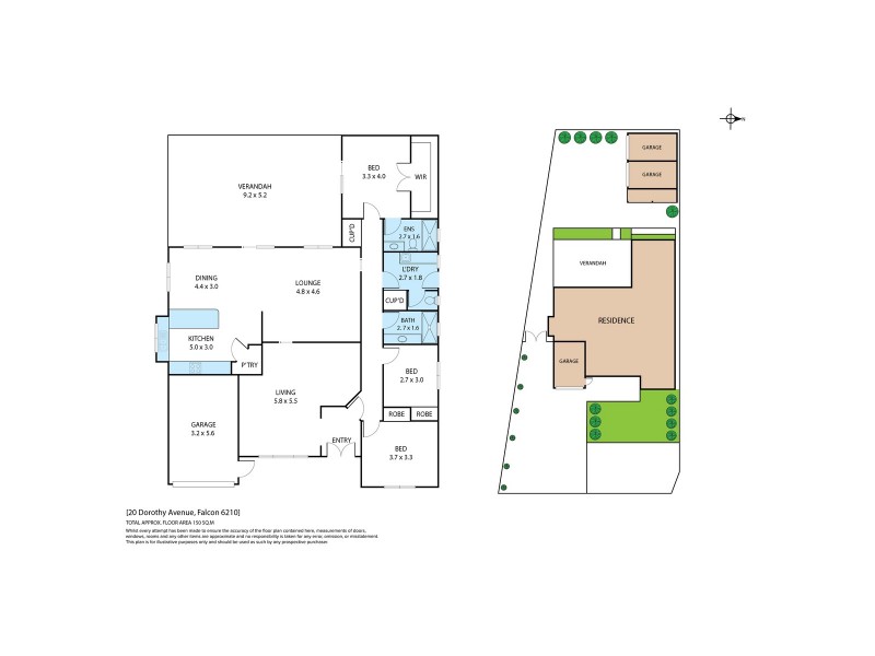 20 Dorothy Avenue, Falcon WA 6210 Floorplan