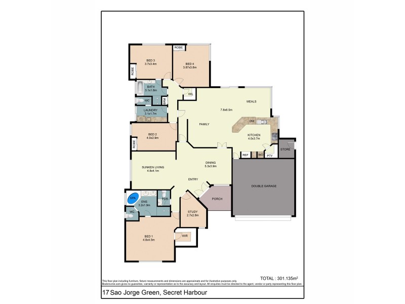 17 Sao Jorge Green, Secret Harbour WA 6173 Floorplan