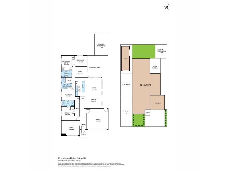 23 Len Howard Drive, Erskine WA 6210 Floorplan