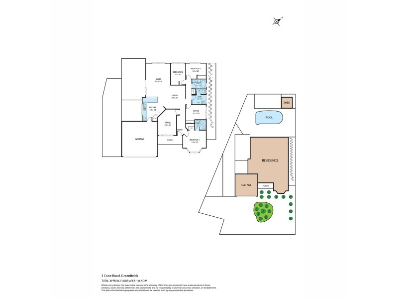 3 Cane Road, Greenfields WA 6210 Floorplan