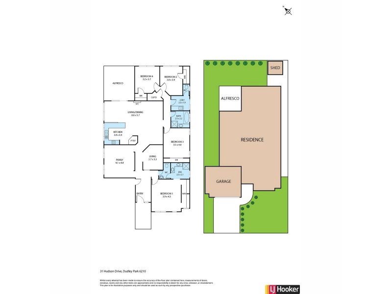 31 Hudson Drive, Dudley Park WA 6210 Floorplan
