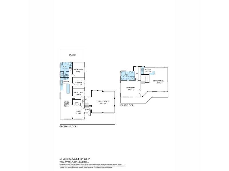 57 Dorothy Avenue, Falcon WA 6210 Floorplan