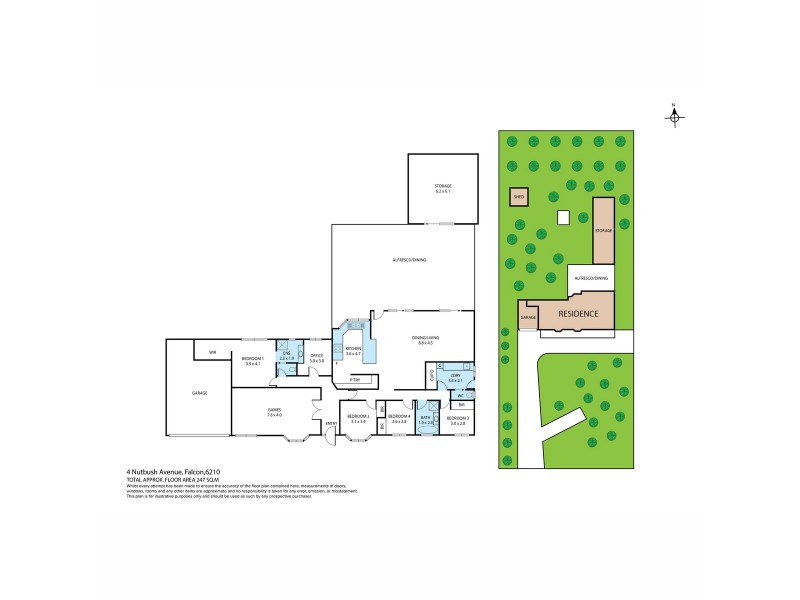 4 Nutbush Avenue, Falcon WA 6210 Floorplan