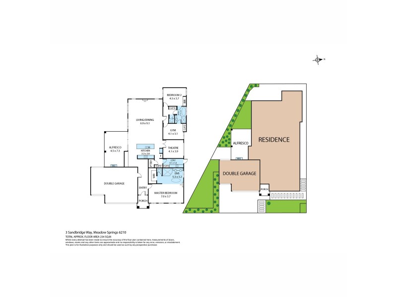 3 Sandbridge Way, Meadow Springs WA 6210 Floorplan