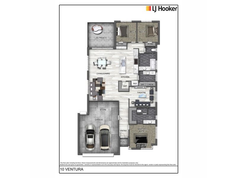 10 Ventura Way, Meadow Springs WA 6210 Floorplan