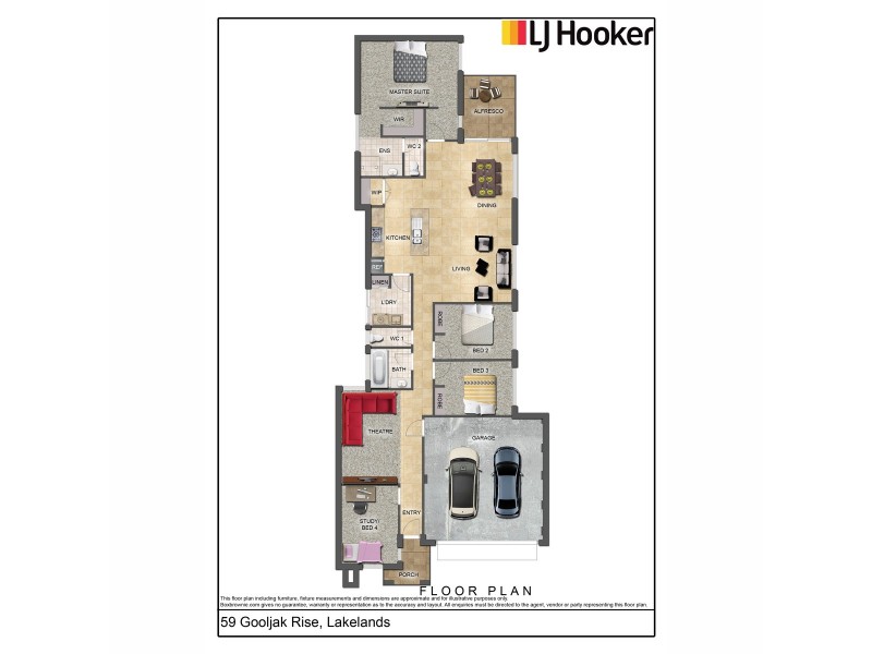 59 Gooljak Rise, Lakelands WA 6180 Floorplan