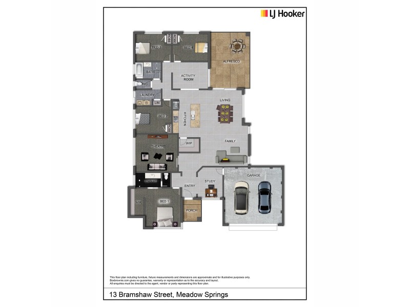 13 Bramshaw Street, Meadow Springs WA 6210 Floorplan