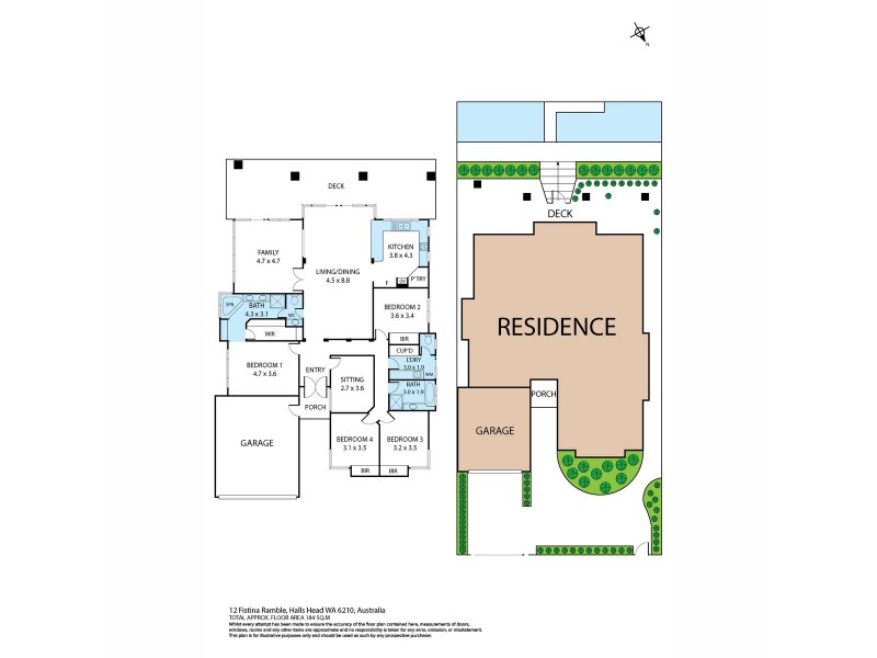 12 Fistina Ramble, Halls Head WA 6210 Floorplan
