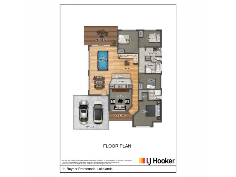 11 Rayner Promenade, Lakelands WA 6180 Floorplan
