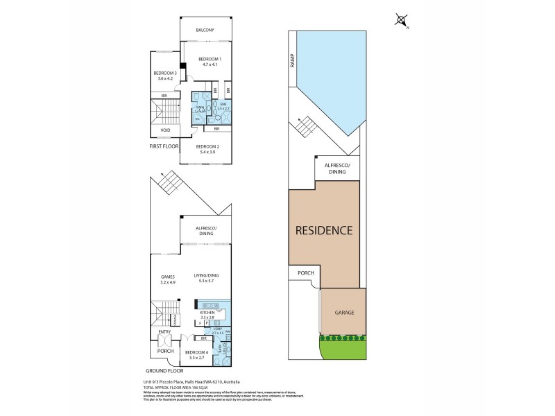 9/3 Piccolo Place, Halls Head WA 6210 Floorplan