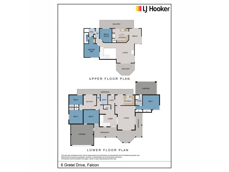 6 Gretel Drive, Falcon WA 6210 Floorplan