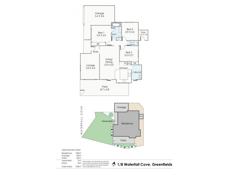 1/8 Waterfall Cove, Greenfields WA 6210 Floorplan