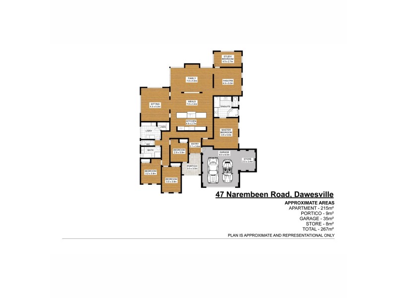 47 Narembeen Road, Dawesville WA 6211 Floorplan