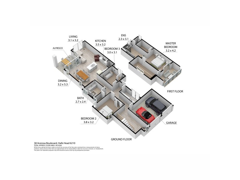 38 Acerosa Boulevard, Halls Head WA 6210 Floorplan