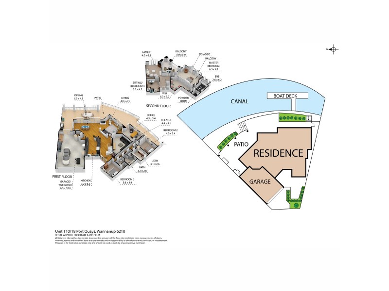 110/18 port Quays, Wannanup WA 6210 Floorplan