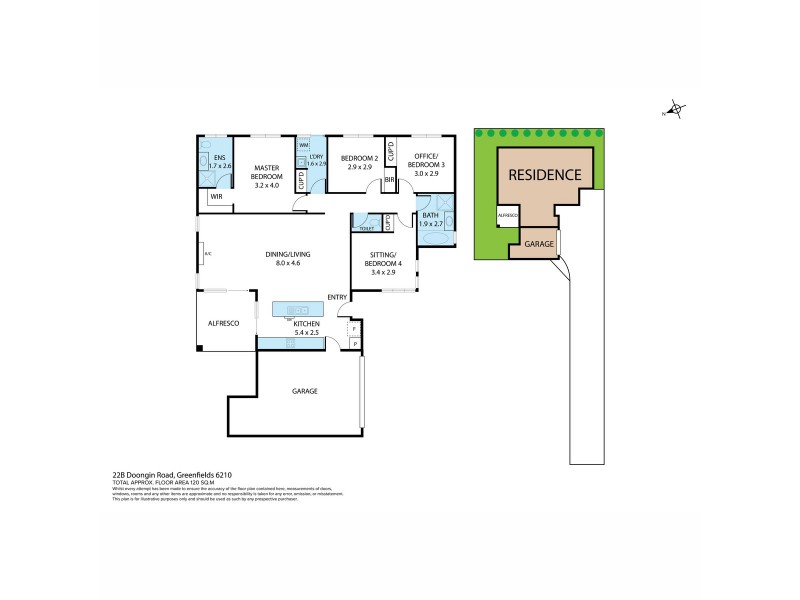22B Doongin Road, Greenfields WA 6210 Floorplan