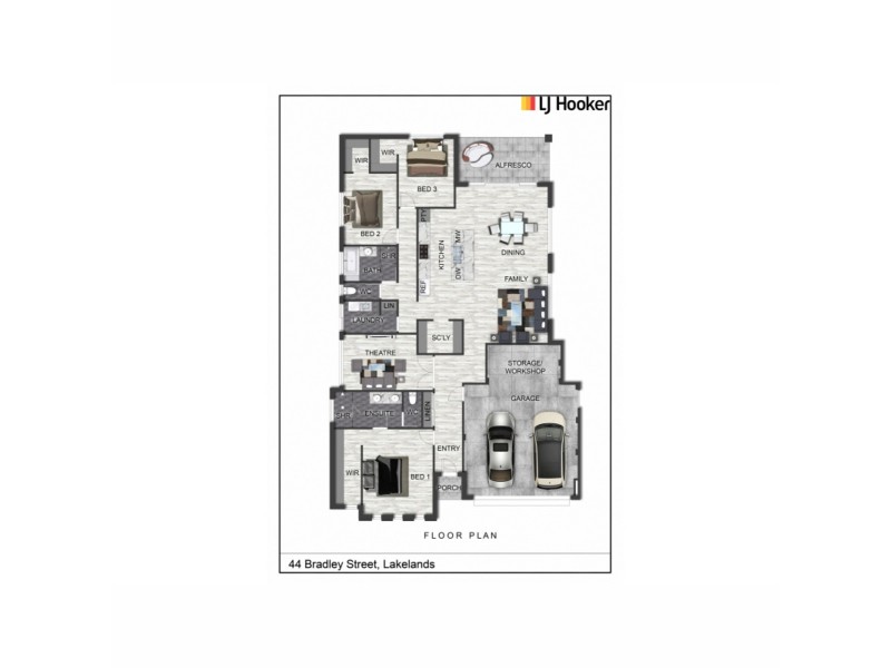 44 Bradley Street, Lakelands WA 6180 Floorplan