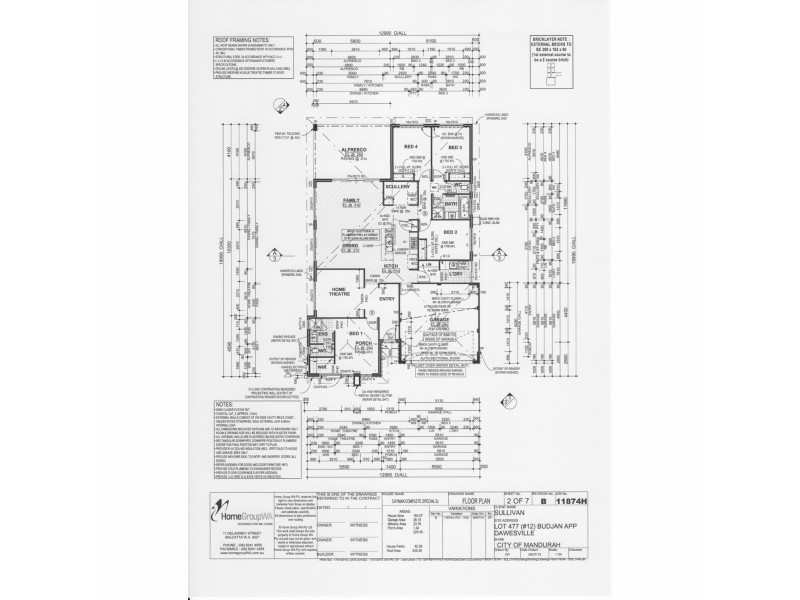 12 Budjan Approach, Dawesville WA 6211 Floorplan