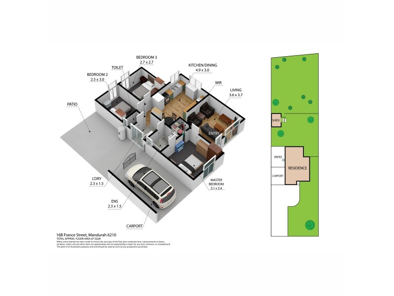 16B France Street, Mandurah WA 6210 Floorplan