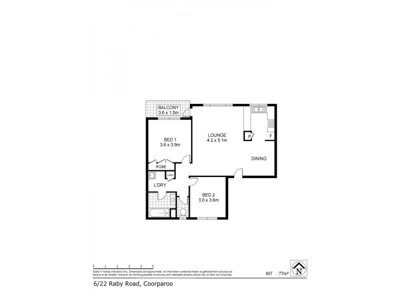 6/22 Raby Road, Coorparoo QLD 4151 Floorplan